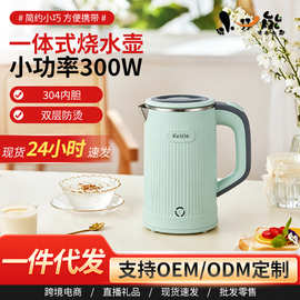 跨境 0.8L电热水壶多国插头110V家用烧水壶出口宿舍电热壶加LOGO