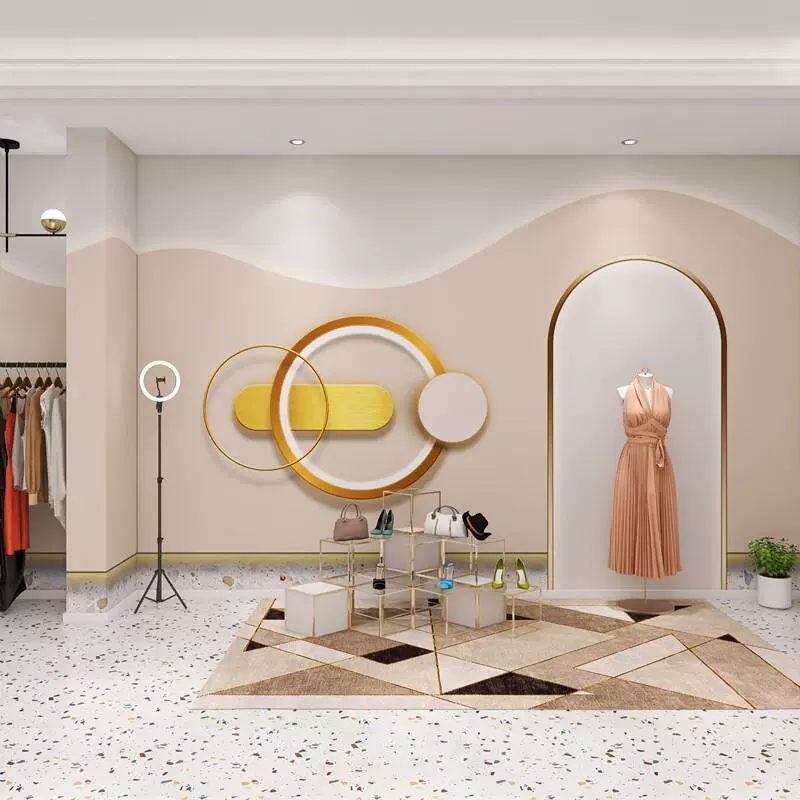 美容院瑜伽馆墙壁壁布直播间服装店背景墙布美甲背景