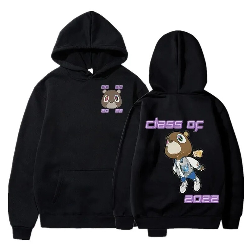 Rapper Kanye West Graduation Printed Hoodie Male Cool Streetwear Rapper Kanye West Graduation Printed Hoodie Male Cool Streetwear