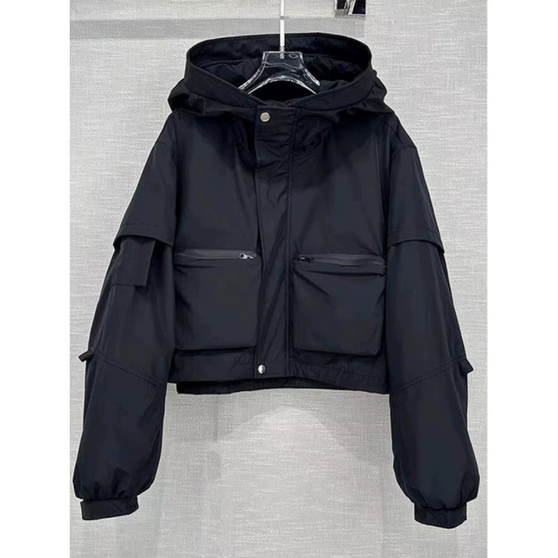 Demi-season down jacket, American style
