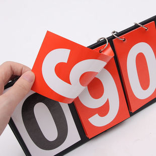 Basketball Scoreboard Game Integrator Billiards Record Score Card Table Tennis Badminton Score Flip Card