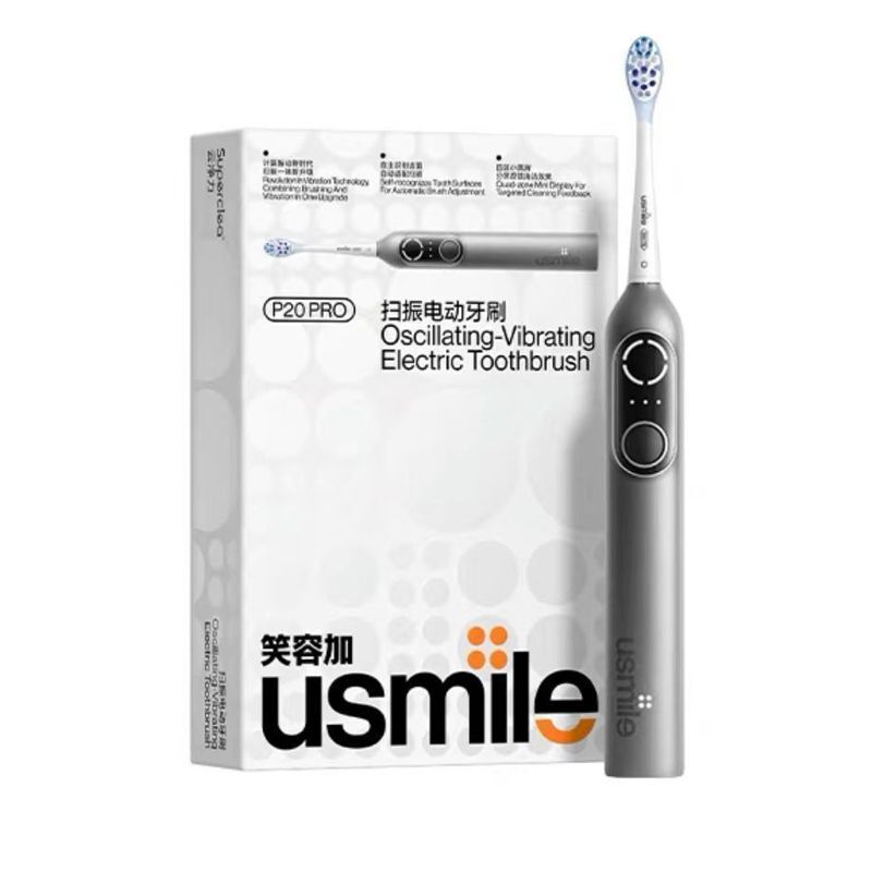笑容加usmile电动牙刷扫振一体成人男女情侣礼盒套装P20PRO|undefined