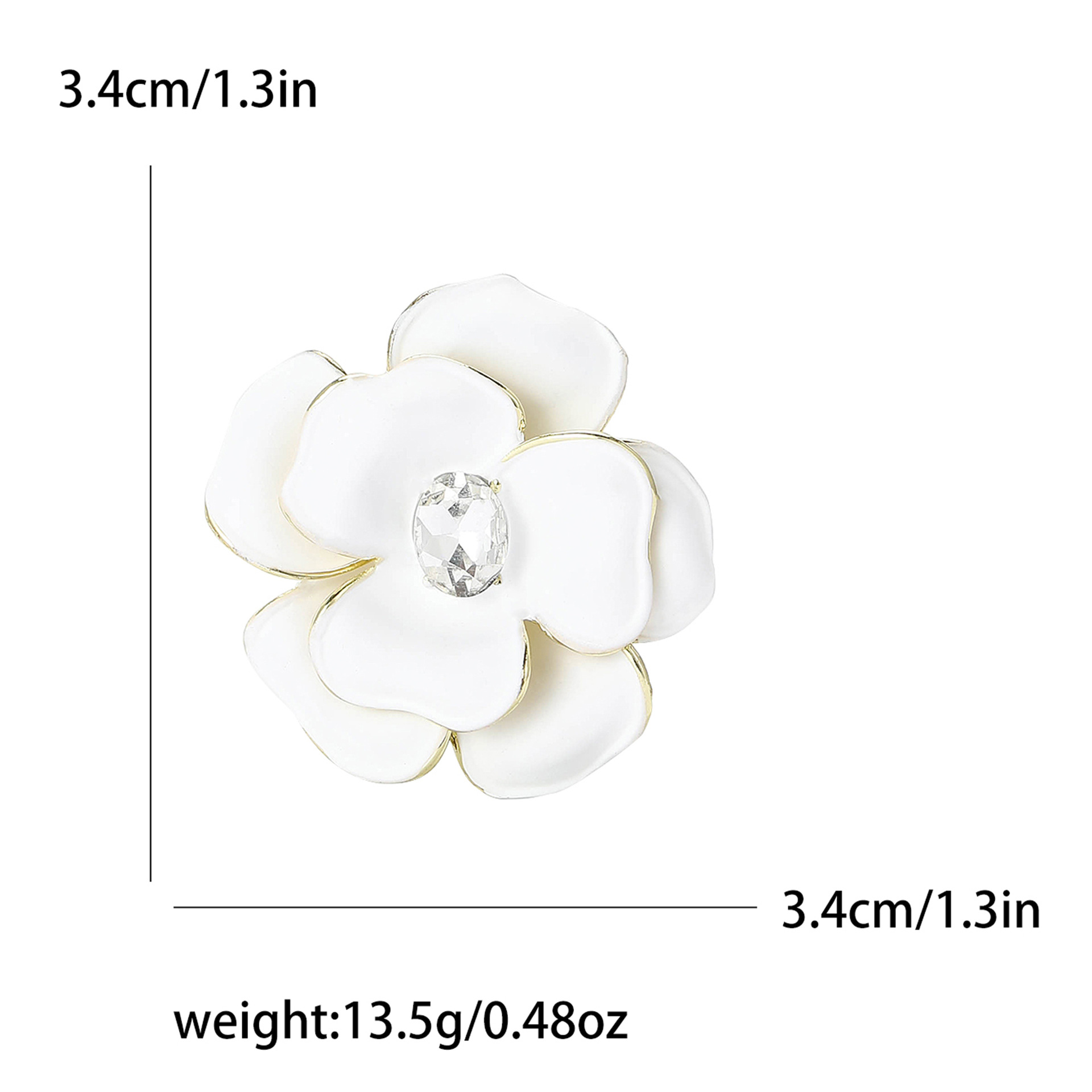 Brooches Classification Lady Pin Flower Alloy Enamel Women's Brooches