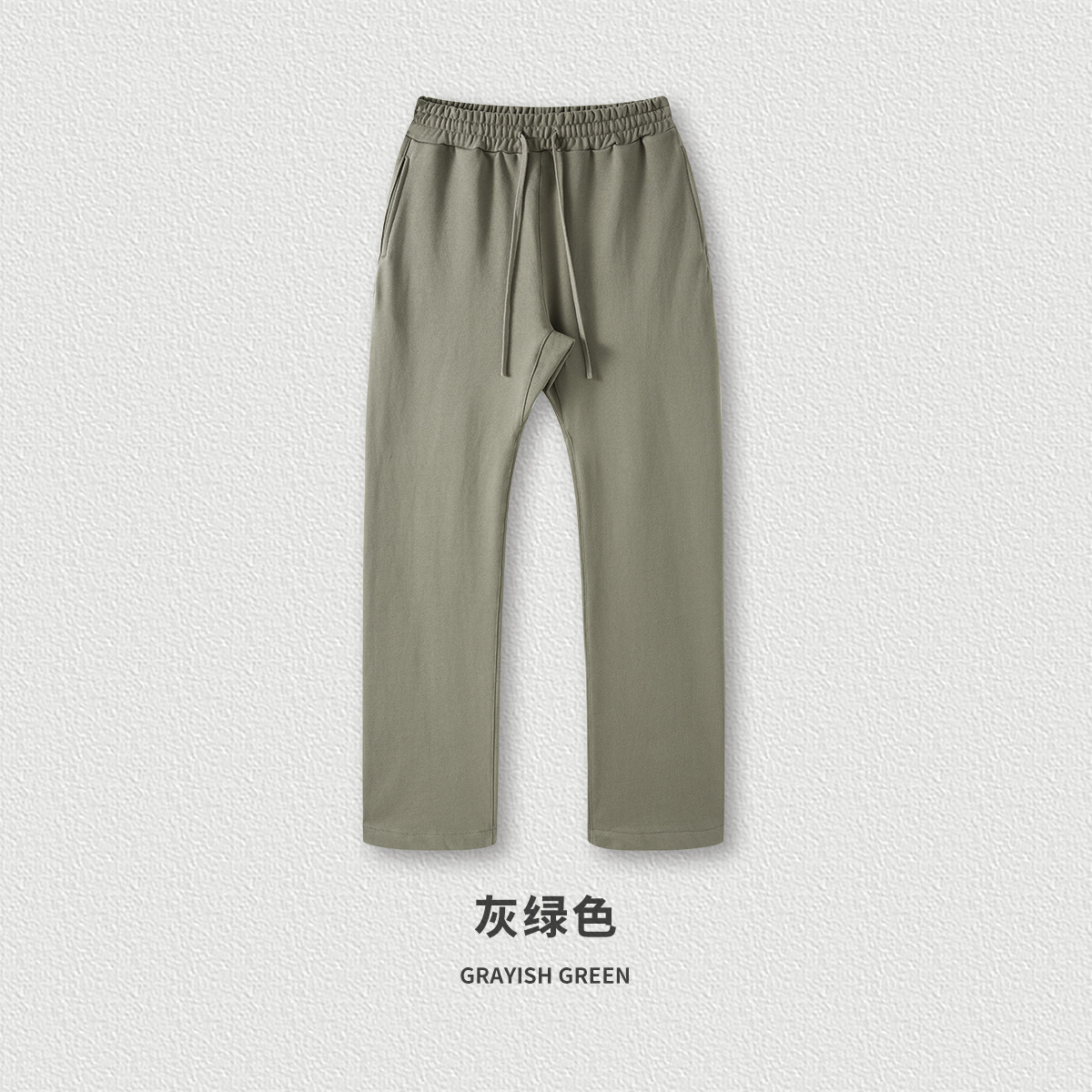 2026 primavera de hombre a medida 400G pantalones casuales de moda americana sueltos pantalones de hombre rectos fábricas simples image 13