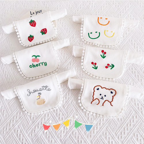 ins Korean version new baby cotton sweat-absorbent towel baby pad sling four-layer gauze breathable soft trendy sweat towel