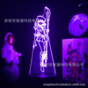 Night light, creative decorations for bedroom, lantern for bed, table lamp, Sailor Moon, 3D, creative gift
