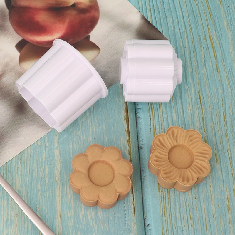 Nuevo molde de corte de impresión a doble cara molde de flores extraíble pastel galleta fondant molde hogar cocina hornear