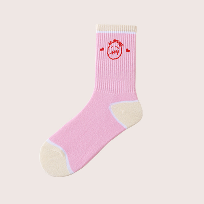Calcetines de marca de moda europea y americana AJ1 gancho TS nombre conjunto ocio deportes medias moda calcetines hombres y mujeres mismo estilo