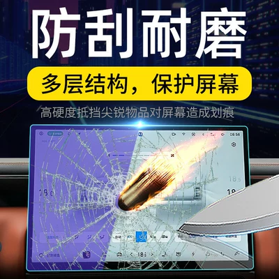 Car interior film: car navigation screen protector display
