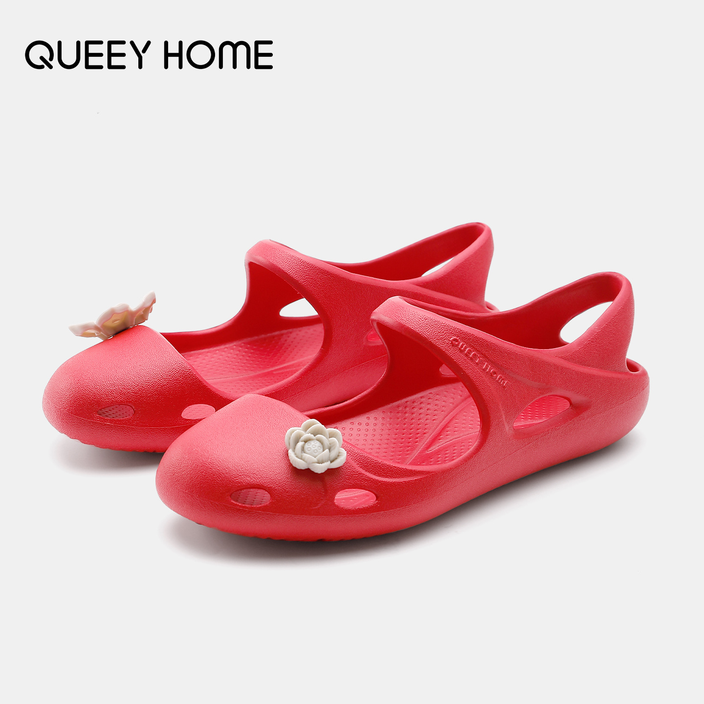 Nieuwe Mary Jane Croc Schoenen Dames Zomer EVA Zacht Elastisch Antislip Bloem Baotou Sandalen en Slippers voor Thuis en Outdoor Yoga Schoenen