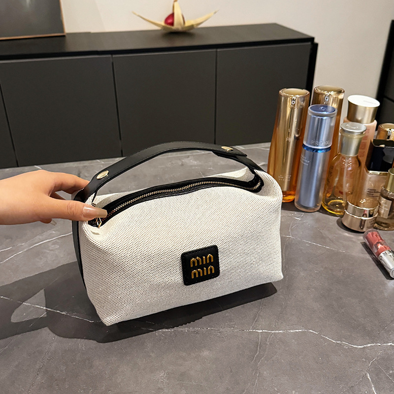 Bolsa de maquillaje de una sola Capa negra