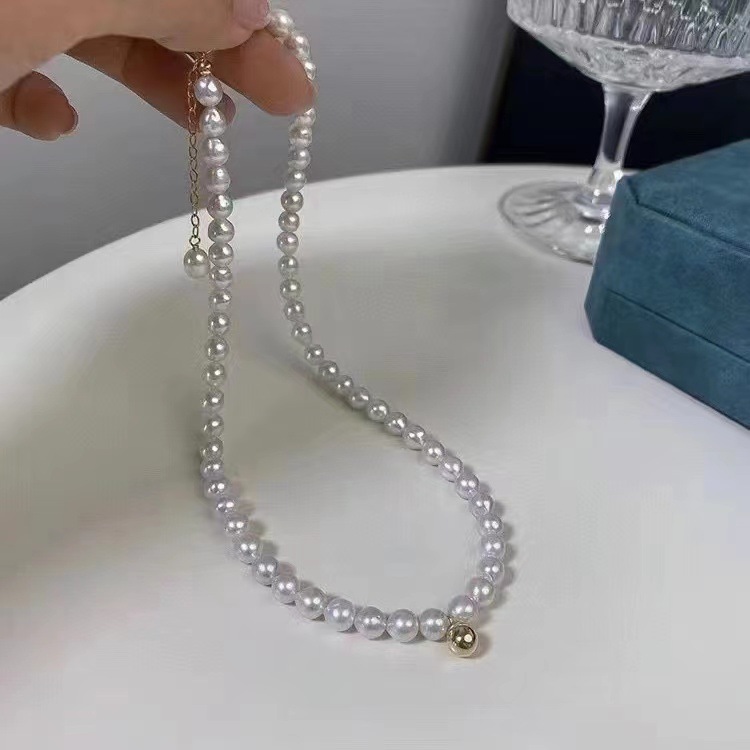 New neck chain 4 ~ 4.5mm freshwater akoya high -quality micro…