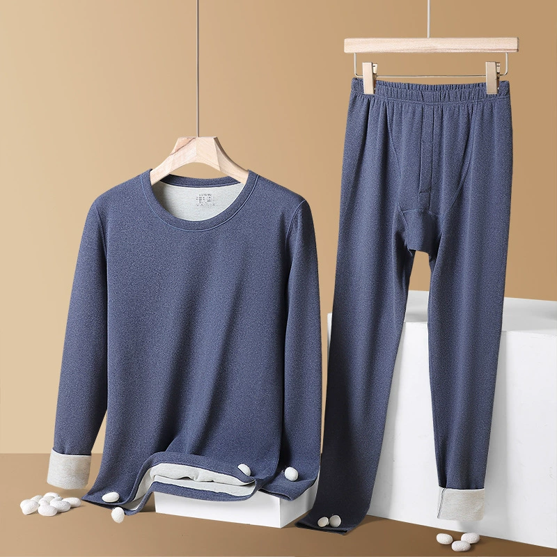 W1818 шерстяной Шелковый термобелье с длинным рукавом мужская и женская осенняя одежда длинный брючный костюм бесшовный самонагревающийся