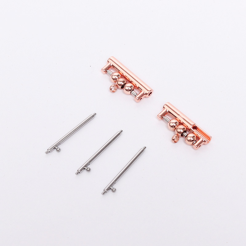 [Mẫu tai thô] vàng hồng + 1 vòng treo / Giao diện 18mm (kèm kim tháo nhanh)