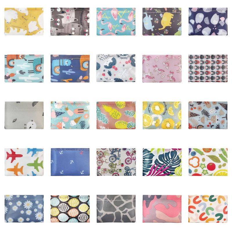 大容量折りたたみショッピングバッグ、既製品、環境に優しい折りたたみバッグ、クリエイティブで持ち運びやすいプリント入りハンドバッグ|undefined