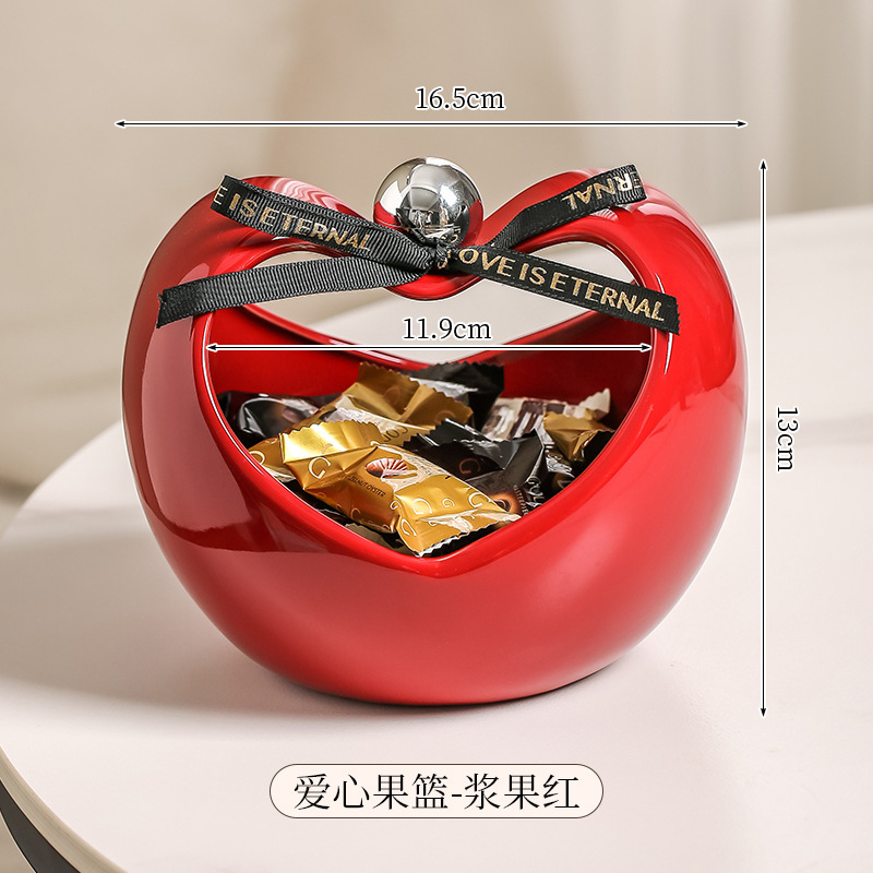 Ping'an Xile ホームリビングルームフルーツプレート新築祝い結婚祝いフルーツバスケットシンプルクリエイティブコーヒーテーブルスナックプレート|undefined