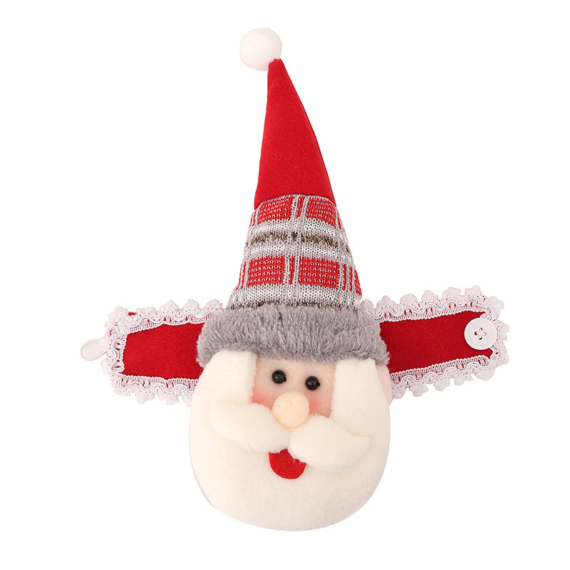 Cross-border popular Christmas decorations Christmas rubber band curtain buckle festival creative cartoon old man window decoration holiday