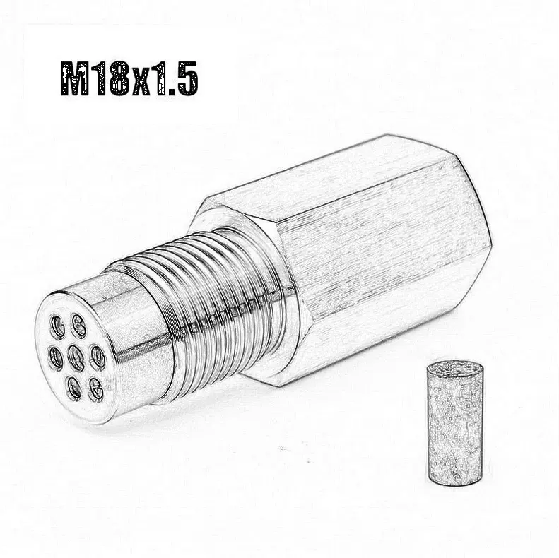 现货热销汽车改装配件通用氧传感器延长适配器接头180度 M18x1.5