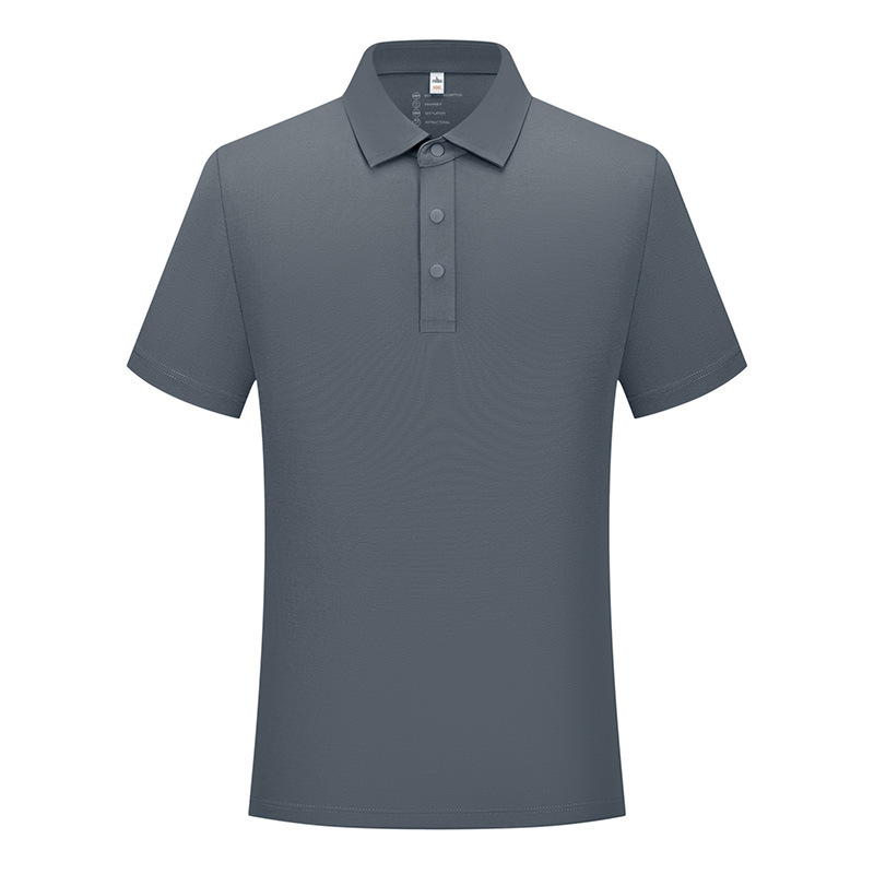 Comercio 50 cuatro cierre sin costura pegamento fresco poliéster algodón amoníaco solapa polo polo hombre personalizado