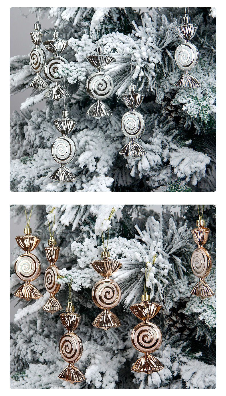 Christmas Tree Fishtail Candy Ornament Painted Pendant Decor_voghion.com