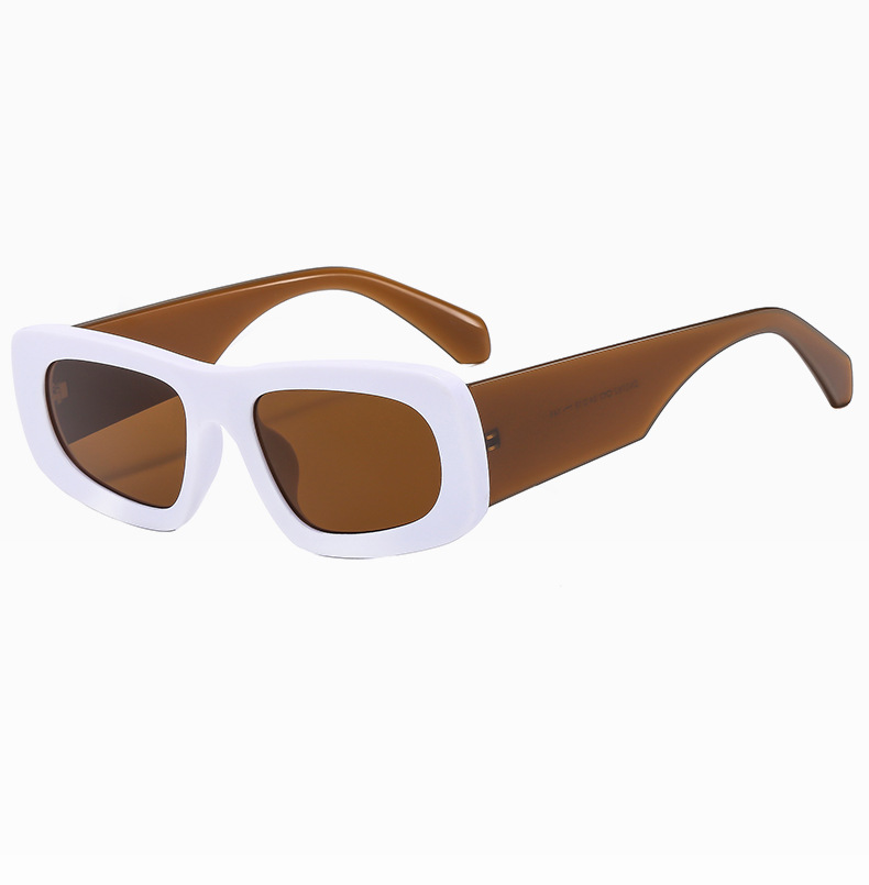 Streetwear Color Block Ac Square Full Frame Women's Sunglasses display picture 12