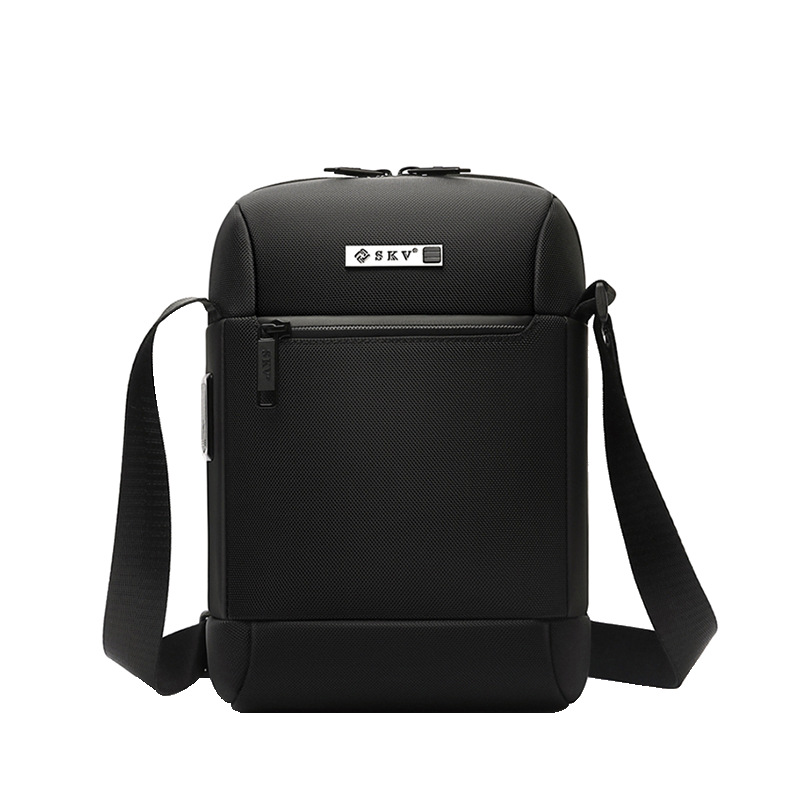 新款商务斜挎包休闲男士单肩包竖款多功能外贸欧美潮流男士单肩包