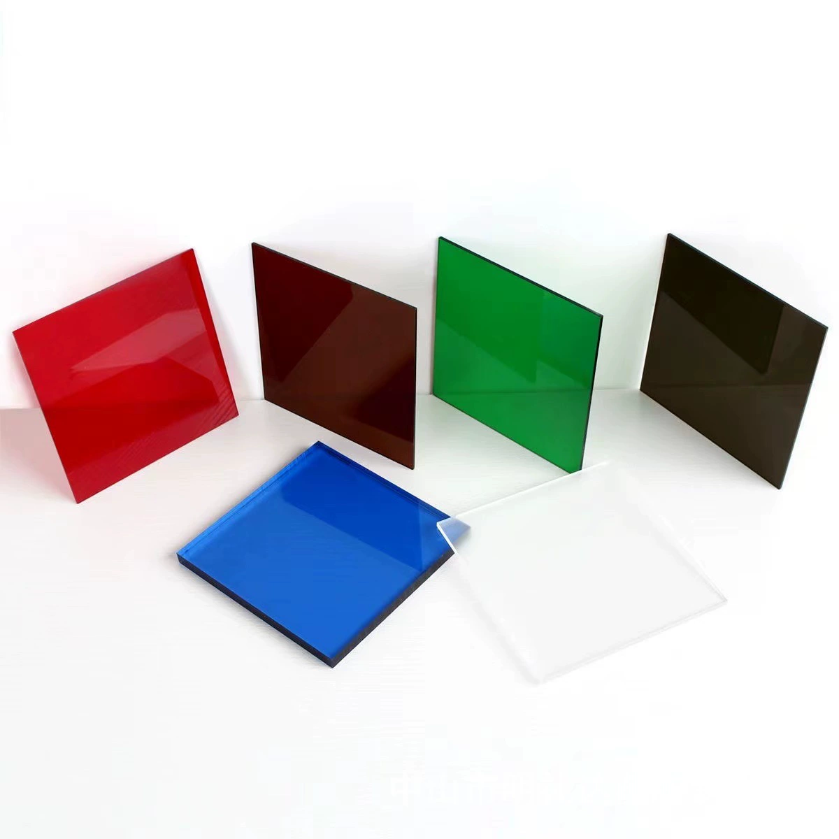 Color transparent plate color box plexiglass plate shape processing UV laser cutting engraving bending