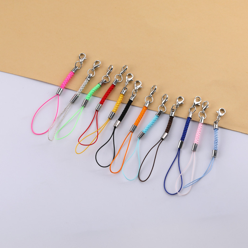 Simple twist woven U disk hanging rope with lobster buckle mobile phone rope hanging rope diy mobile phone case small pendant accessories Simple twist woven U disk hanging rope with lobster buckle mobile phone rope hanging rope diy mobile phone case small pendant accessories