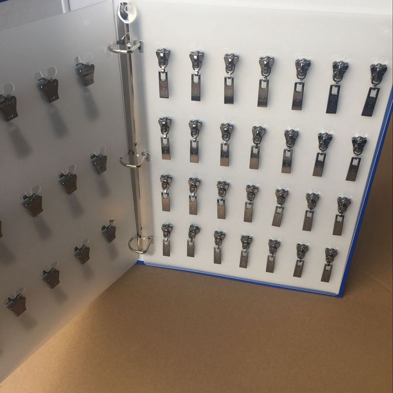 全套3号5号8号10号拉链头样品册样板卡塑胶注塑拉锁拉头展示