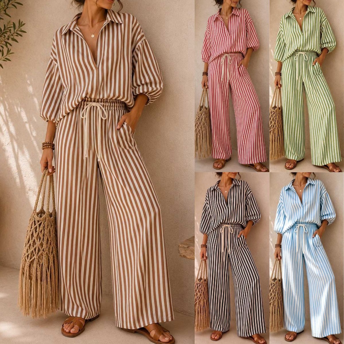2026 European And American Women's Clothing Summer New Fashion Striped...