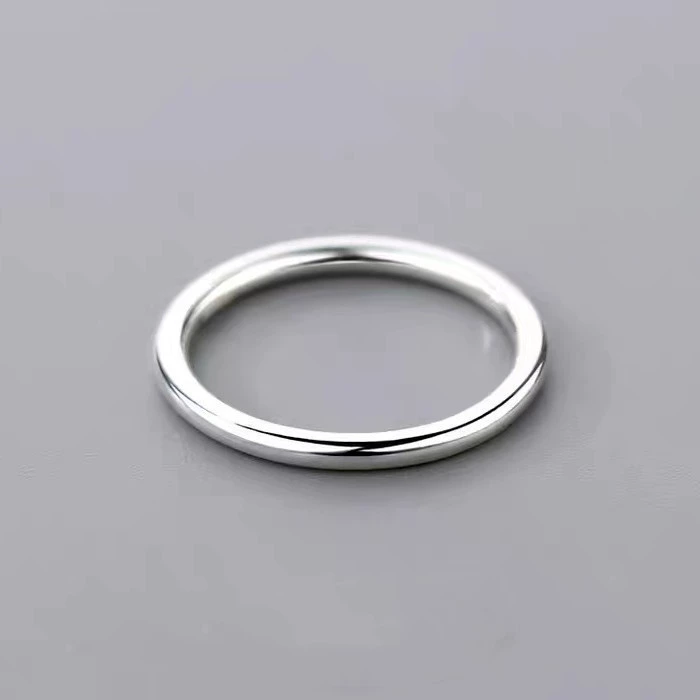 Ring, fashionable small design silver bracelet, silver 999 sample, light luxury style, high-quality style, on index finger
