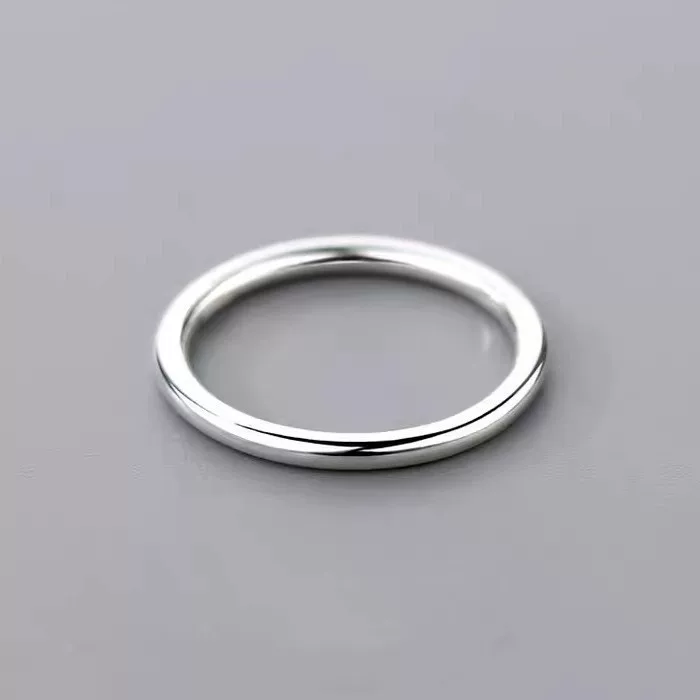 Ring, fashionable small design silver bracelet, silver 999 sample, light luxury style, high-quality style, on index finger
