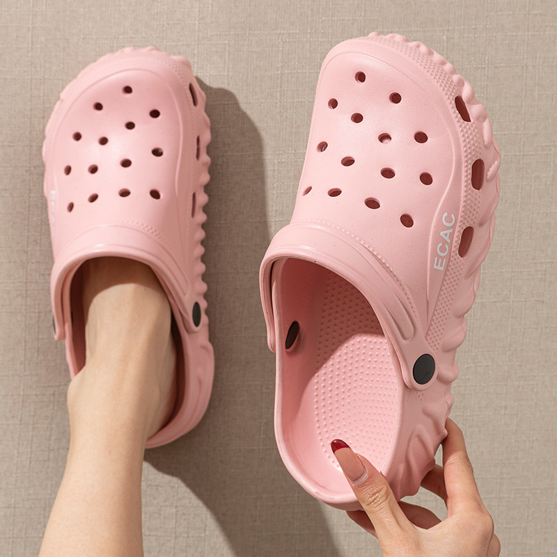 Women's Thick Sole Cave Shoes 2025 New Non-Slip Beach Heightened EVA Women's Summer Outer Wear Sandals Slippers