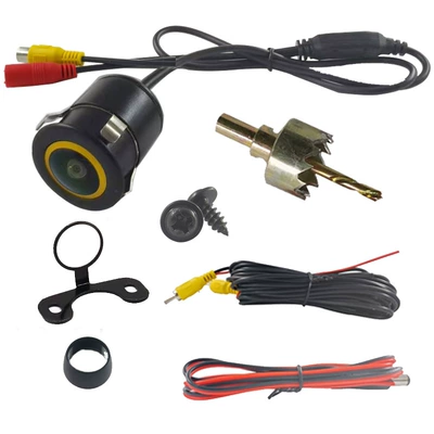 Fish-Eye Car Camera with Vehicle camera - 185-dual-purpose-punching
