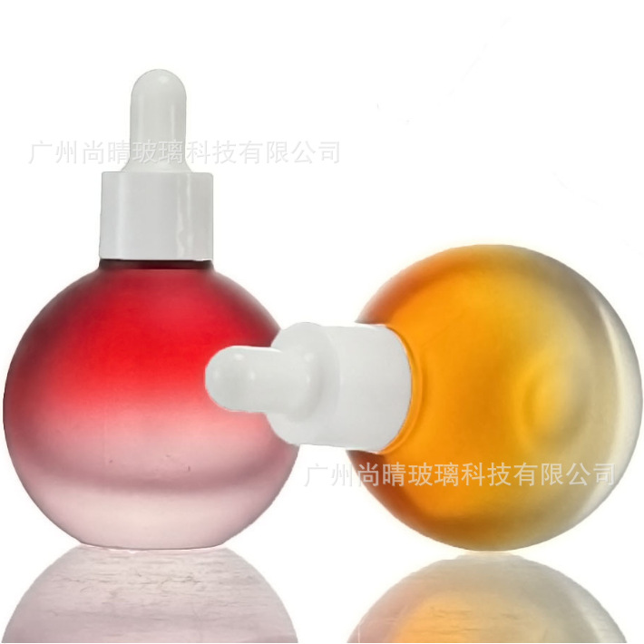 Spot arroz más 30ml botella redonda de aceite esencial gotero botella líquida original aceite esencial botella de bombilla botella de vidrio cosmético