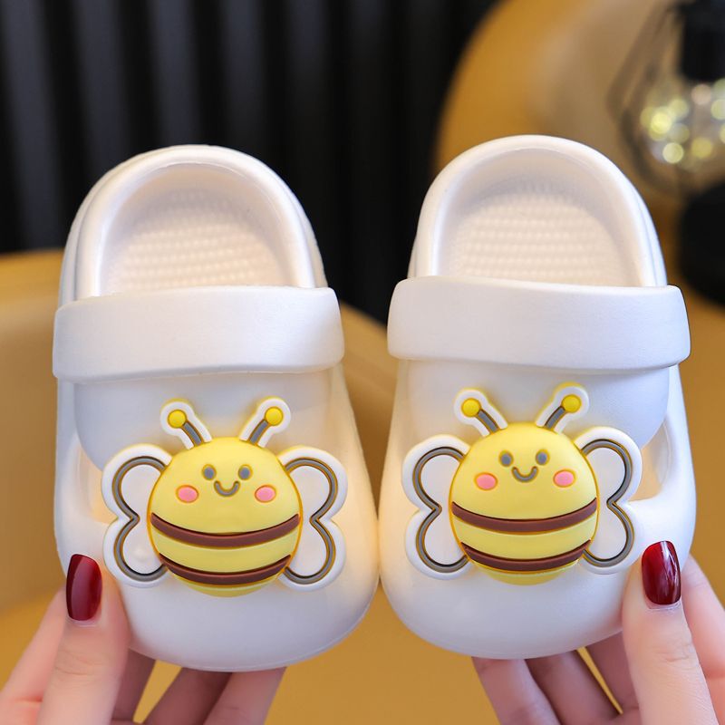 Children's Slippers Summer Little Girl Soft Bottom Home Baotou Kidsren's Slippers Non-Slip Cartoon Baby Clogs