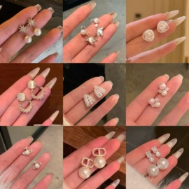 耳钉;耳环;耳夹