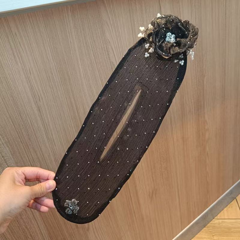 Perezoso pellizco de cabello bola de cabello de cabeza máquina de torsión clip de cabello simple con brotes de cabello adornamiento para el cabello tarjeta de cabello mujer