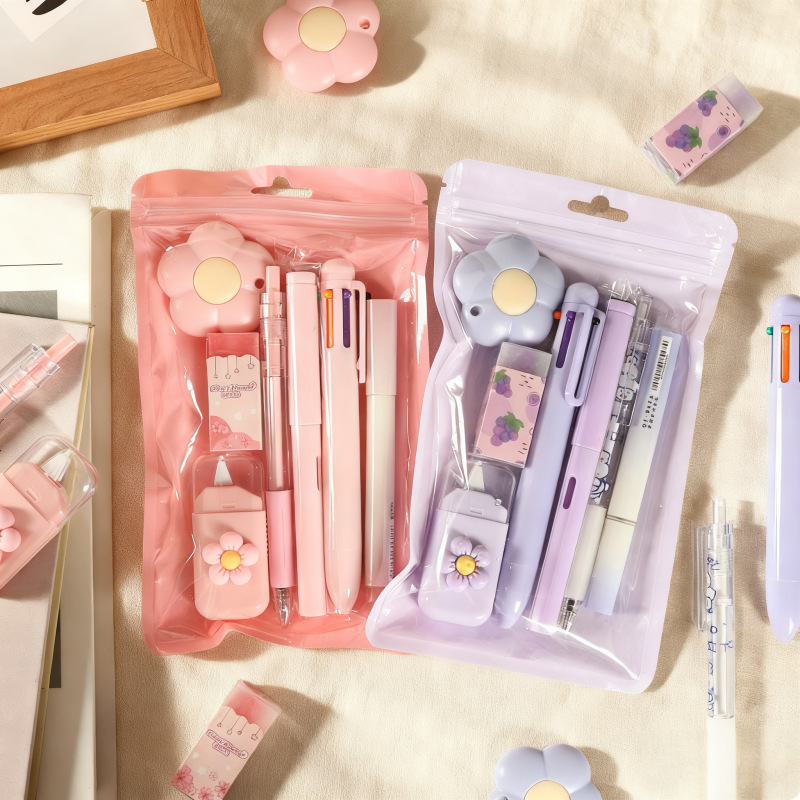 Set de Papelería Escolar Set de 7 Piezas para Estudiantes
