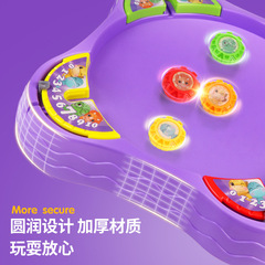 Children's battle top disc toy desktop parent-child interactive game set multiplayer competitive battle pull-out top