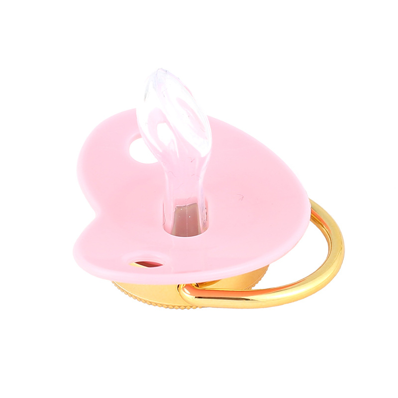 Nuevo Diamante Princesa/Príncipe Corona bebé chupete con clip de cadena 6m +