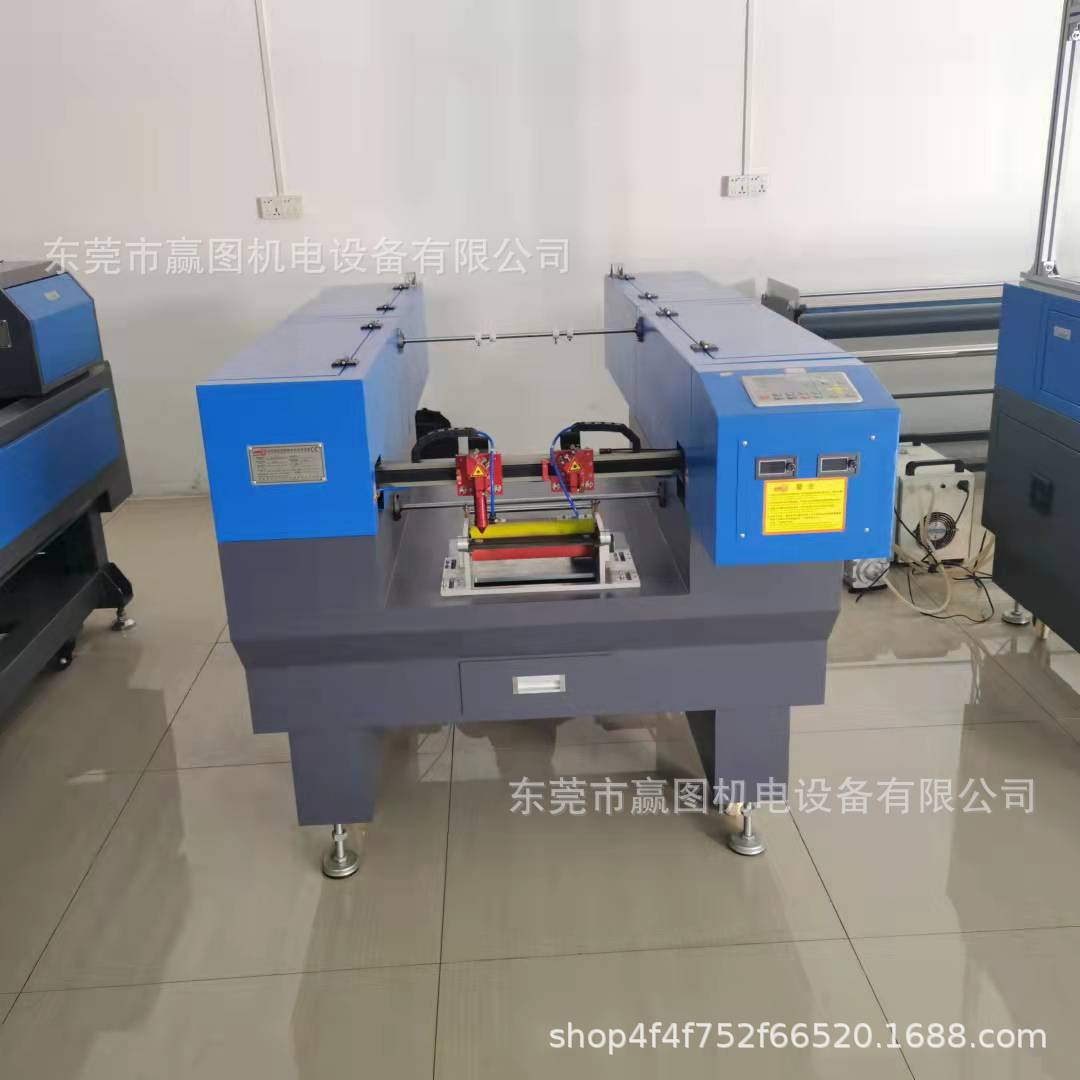 织带激光切割机 双头自动送料松紧带魔术贴激光切割机
