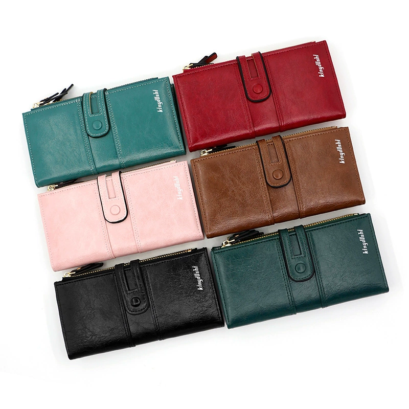 Long wallet, polyurethane capacious small clutch bag, Korean style, wholesale