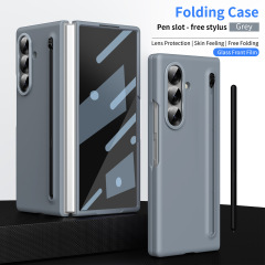 サムスン Z Fold7 携帯電話ケース Fold6/5/4/ 70% off スタックスクリーンシェルフィルム一体型ペンスロット保護カバーのクロスボーダー適用