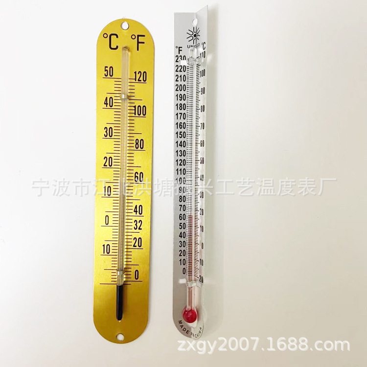 供应温度计 工艺品铝牌温度计可根据设计图