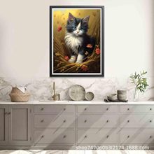 亚马逊跨境墙壁艺术家居装饰画图片打印现代家庭动物帆布艺术海报
