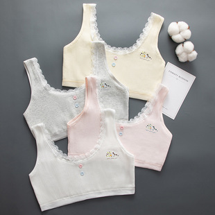 Student Development girl underwear middle and large children 10-12-15 years old junior high school girl vest bra thin