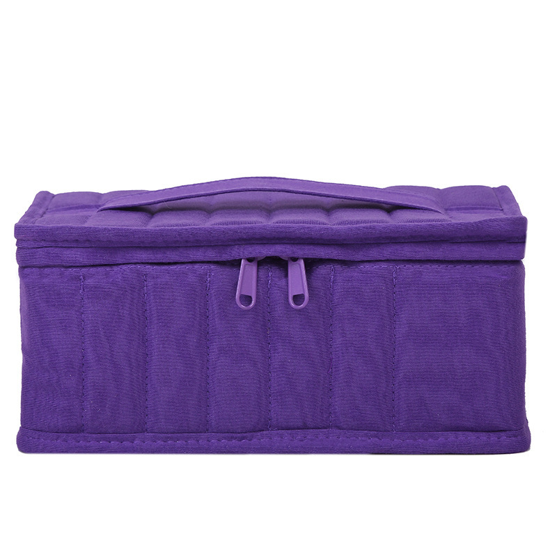 Nueva bolsa de cosméticos portátil de color puro con logotipo impreso, bolsa de cosméticos simple, bolsa de lápiz labial portátil de viaje transfronteriza, venta al por mayor