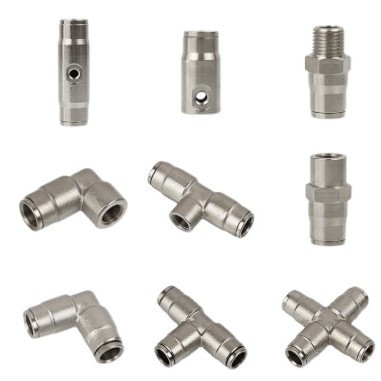 9.52 asiento de pulverización de conexión rápida accesorio de humidificador textil de pulverización de atomización de alta presión tubo de PE de alta presión conector de conexión rápida