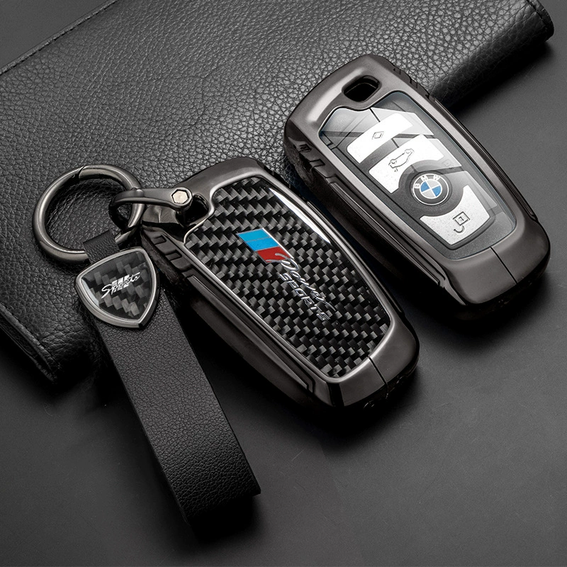 Горячая новинка, подходящая для BMW X5 X3 — чехол для ключа из настоящего карбона, подходит для 5-й и 3-й серий, универсальное покрытие для ключа